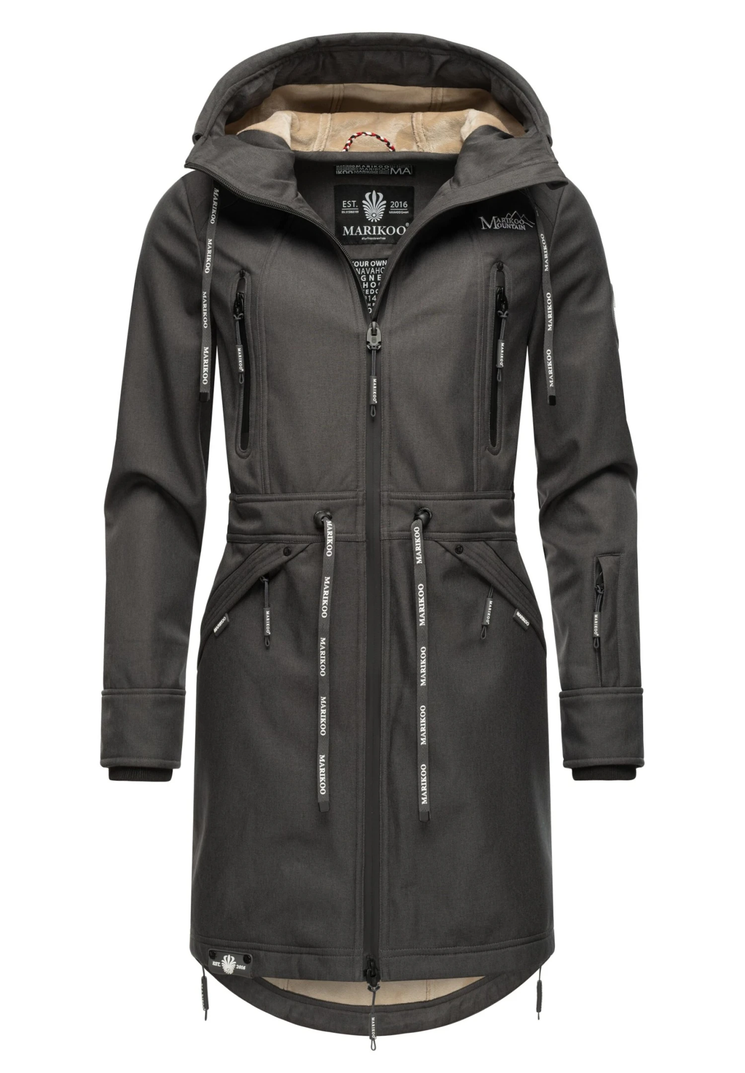 Marikoo Racquelle - Parka - Dark Grey 3 Marikoo Racquelle - Parka - Dark Grey - immagine 3