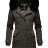 Marikoo KarmaaCappotto InvernaleAnthracite With Black Fur Donna Cappotti M5M21U00G-Q15