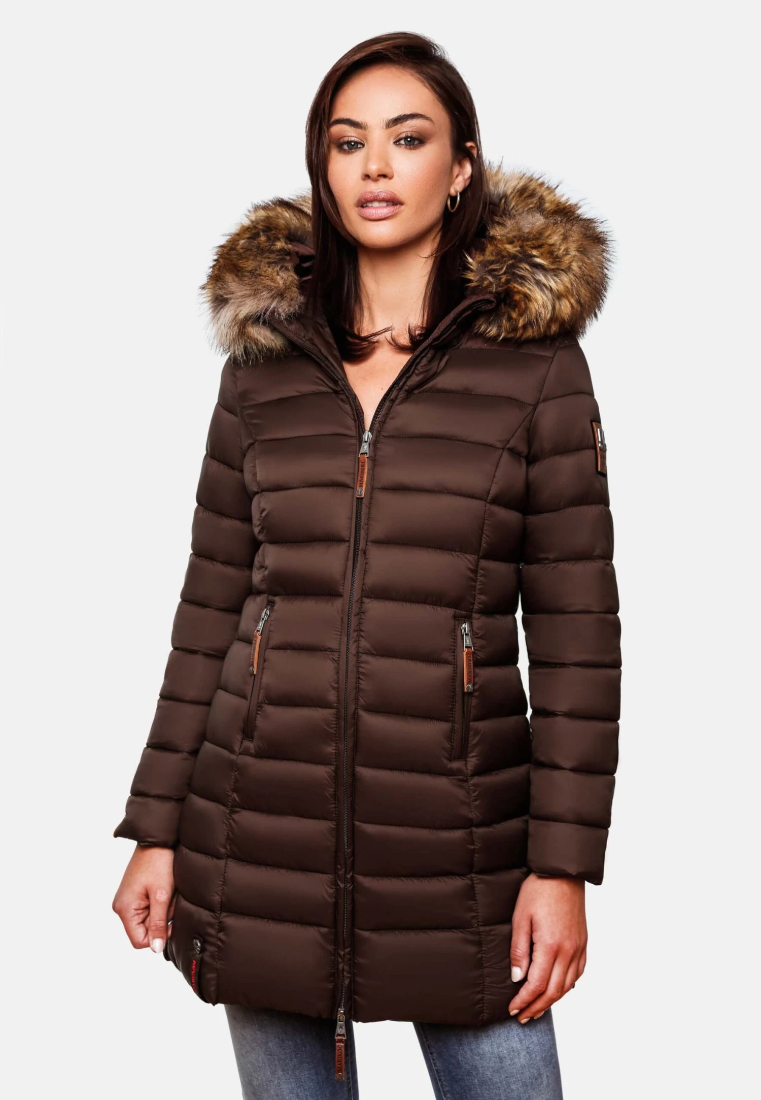 Marikoo SteppCappotto InvernaleDark Choco Donna Cappotti M5M21U001-O13 1 Marikoo SteppCappotto InvernaleDark Choco Donna Cappotti M5M21U001-O13