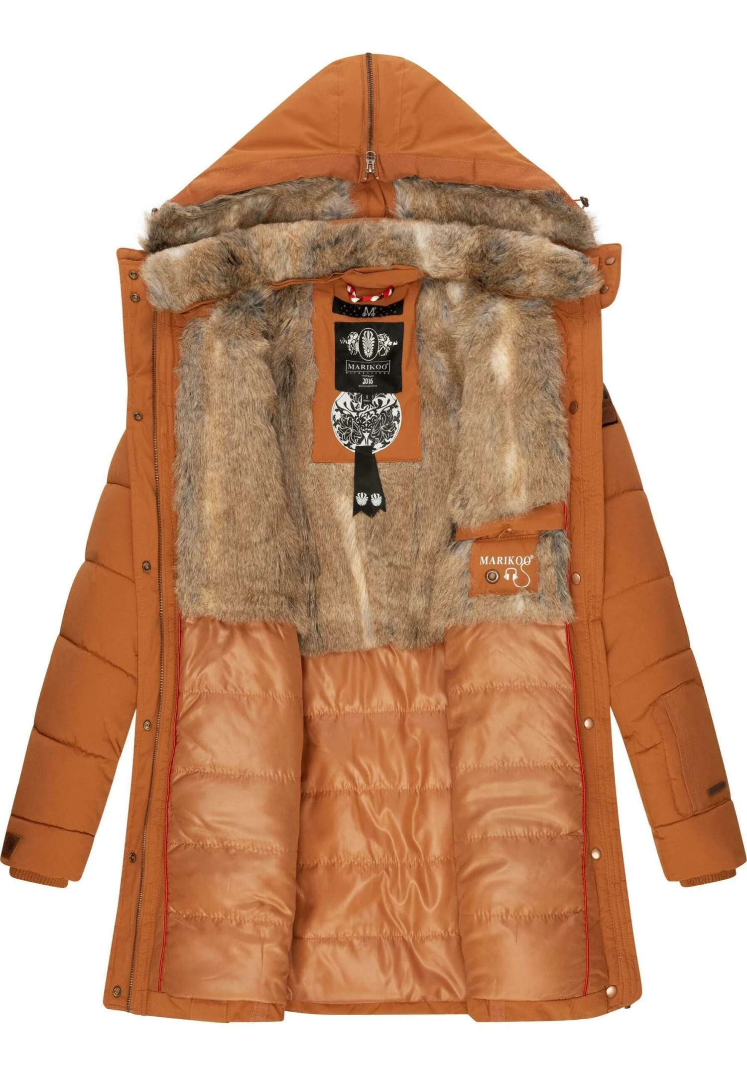 Marikoo LieblingsCappotto InvernaleRusty Cinnamon Donna Cappotti M5M21U00F-O12 2 Marikoo LieblingsCappotto InvernaleRusty Cinnamon Donna Cappotti M5M21U00F-O12 - immagine 2