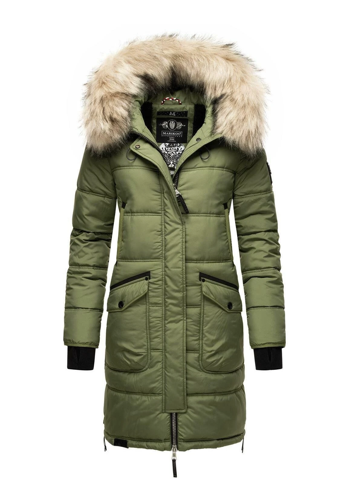Marikoo ChaskaaCappotto InvernaleOlive Donna Cappotti M5M21U014-N11 5 Marikoo ChaskaaCappotto InvernaleOlive Donna Cappotti M5M21U014-N11 - immagine 5