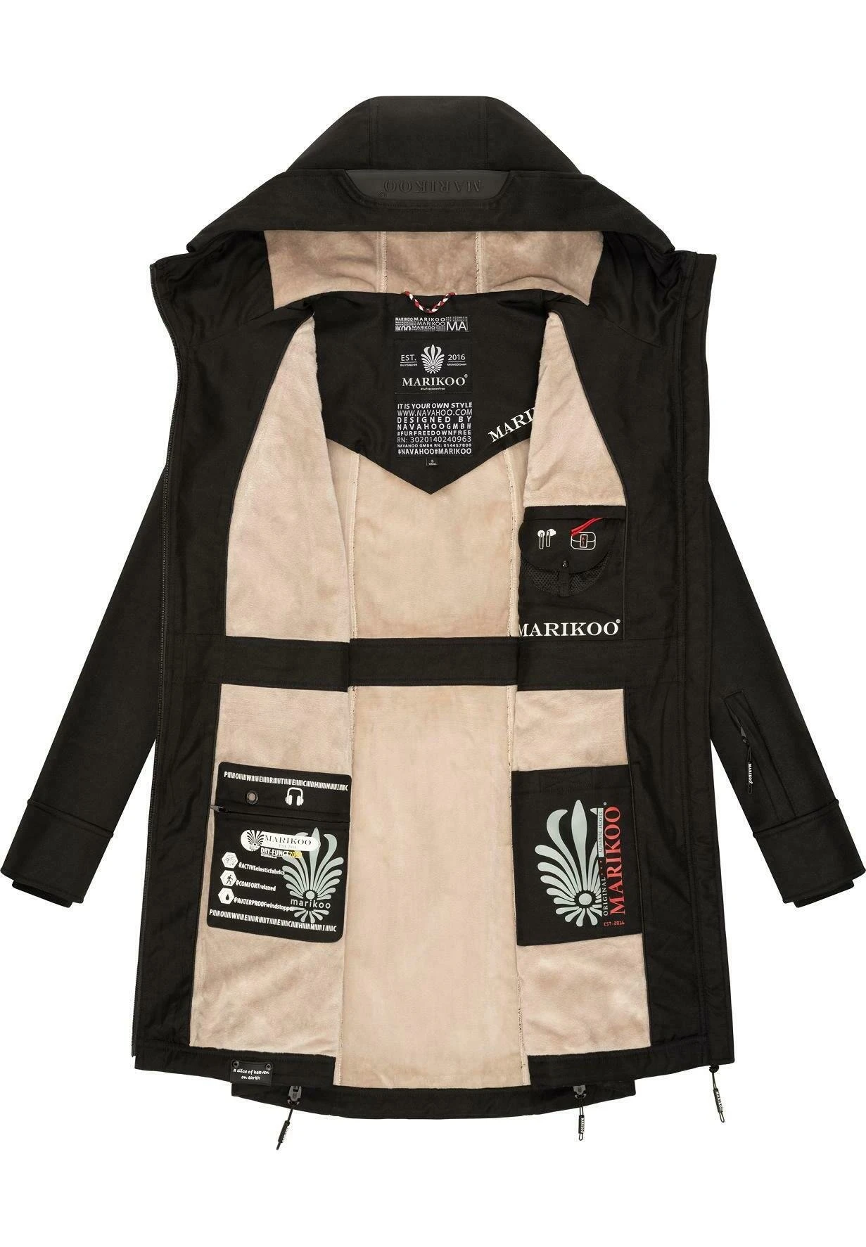 Marikoo Racquelle - Parka - Black 8 Marikoo Racquelle - Parka - Black - immagine 8