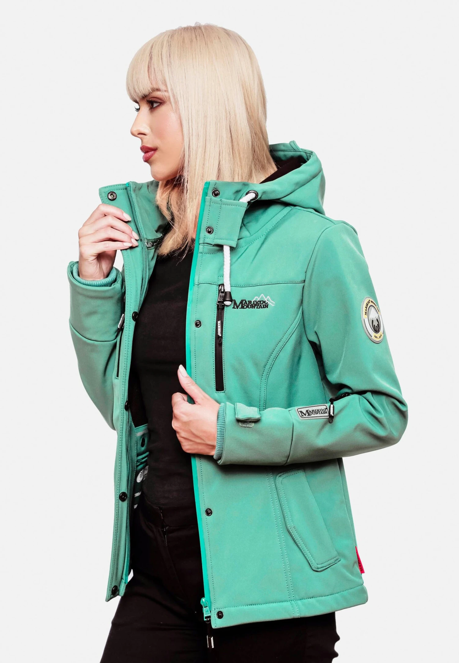 Marikoo FunktionsGiacca OutdoorAqua Green Donna Giacche E Blazer M5M21G00J-M12 4 Marikoo FunktionsGiacca OutdoorAqua Green Donna Giacche E Blazer M5M21G00J-M12 - immagine 4