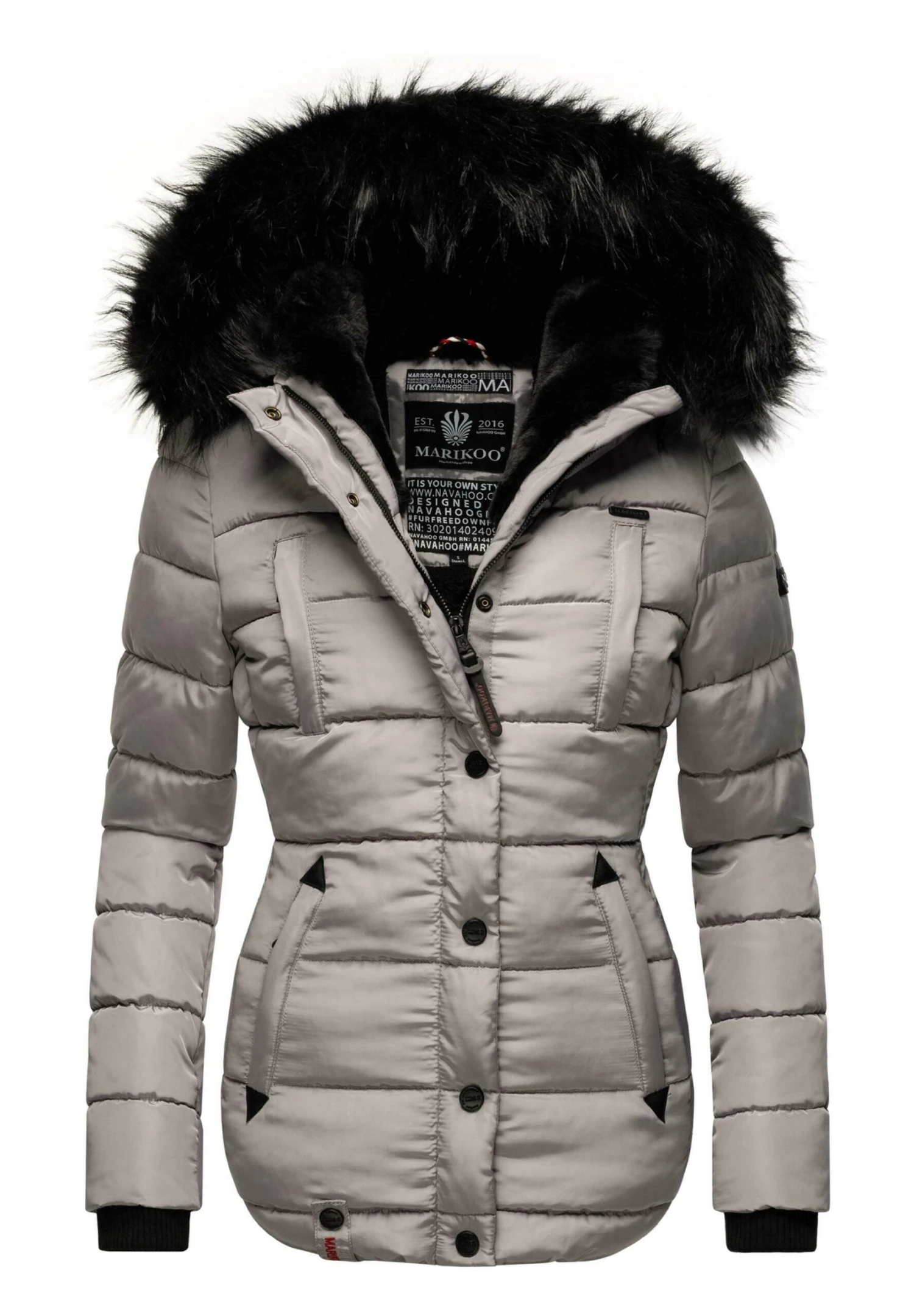 Marikoo LotusblüteGiacca InvernaleZinc Grey Donna Giacche E Blazer M5M21G002-C13 1 Marikoo LotusblüteGiacca InvernaleZinc Grey Donna Giacche E Blazer M5M21G002-C13