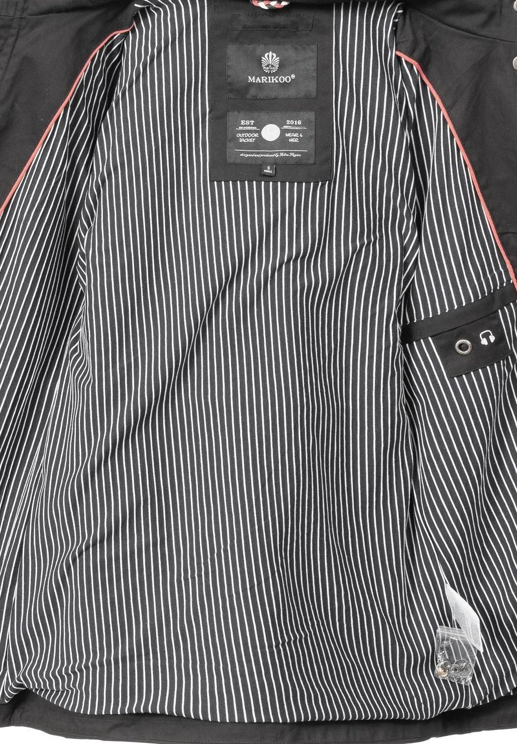 Marikoo Nyokoo - Parka - Black 4 Marikoo Nyokoo - Parka - Black - immagine 4