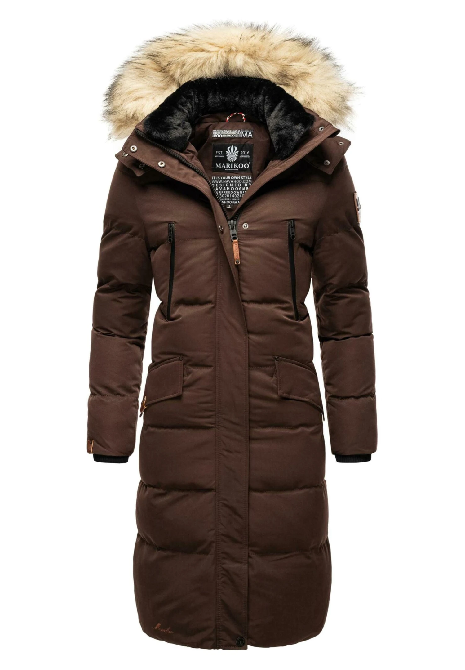 Marikoo Cappotto InvernaleDark Choco Donna Cappotti M5M21U017-O12 5 Marikoo Cappotto InvernaleDark Choco Donna Cappotti M5M21U017-O12 - immagine 5