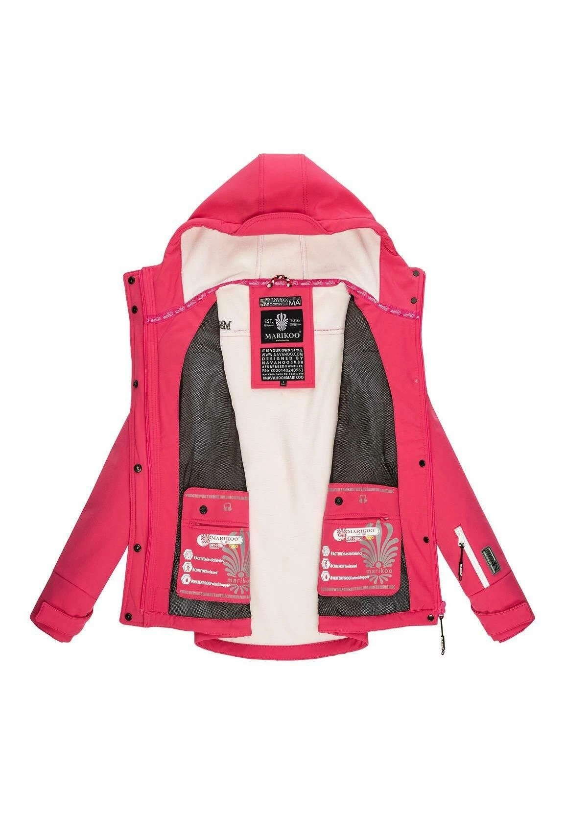 Marikoo FunktionsGiacca OutdoorPink Donna Giacche E Blazer M5M21G00J-J11 3 Marikoo FunktionsGiacca OutdoorPink Donna Giacche E Blazer M5M21G00J-J11 - immagine 3
