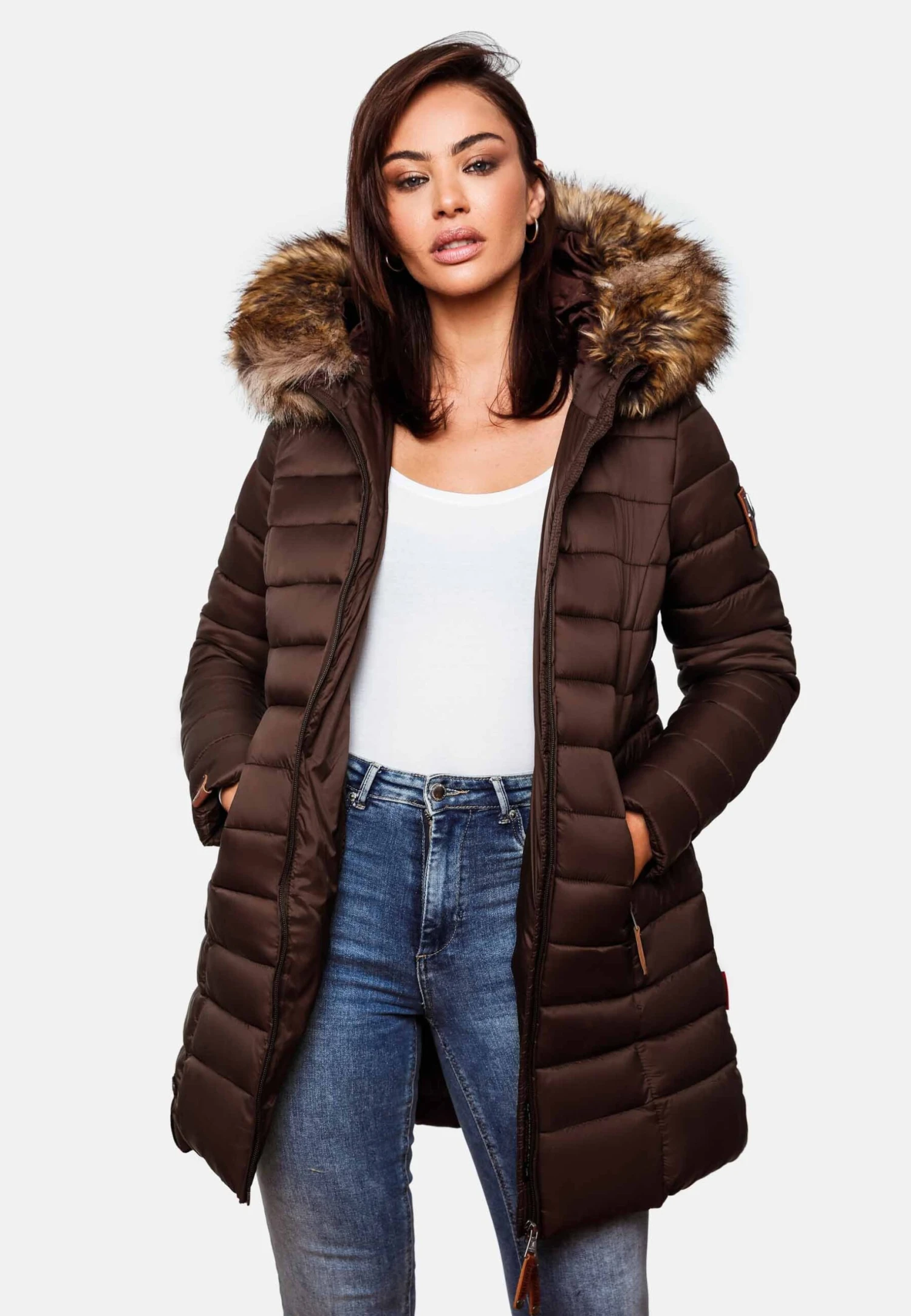 Marikoo SteppCappotto InvernaleDark Choco Donna Cappotti M5M21U001-O13 3 Marikoo SteppCappotto InvernaleDark Choco Donna Cappotti M5M21U001-O13 - immagine 3