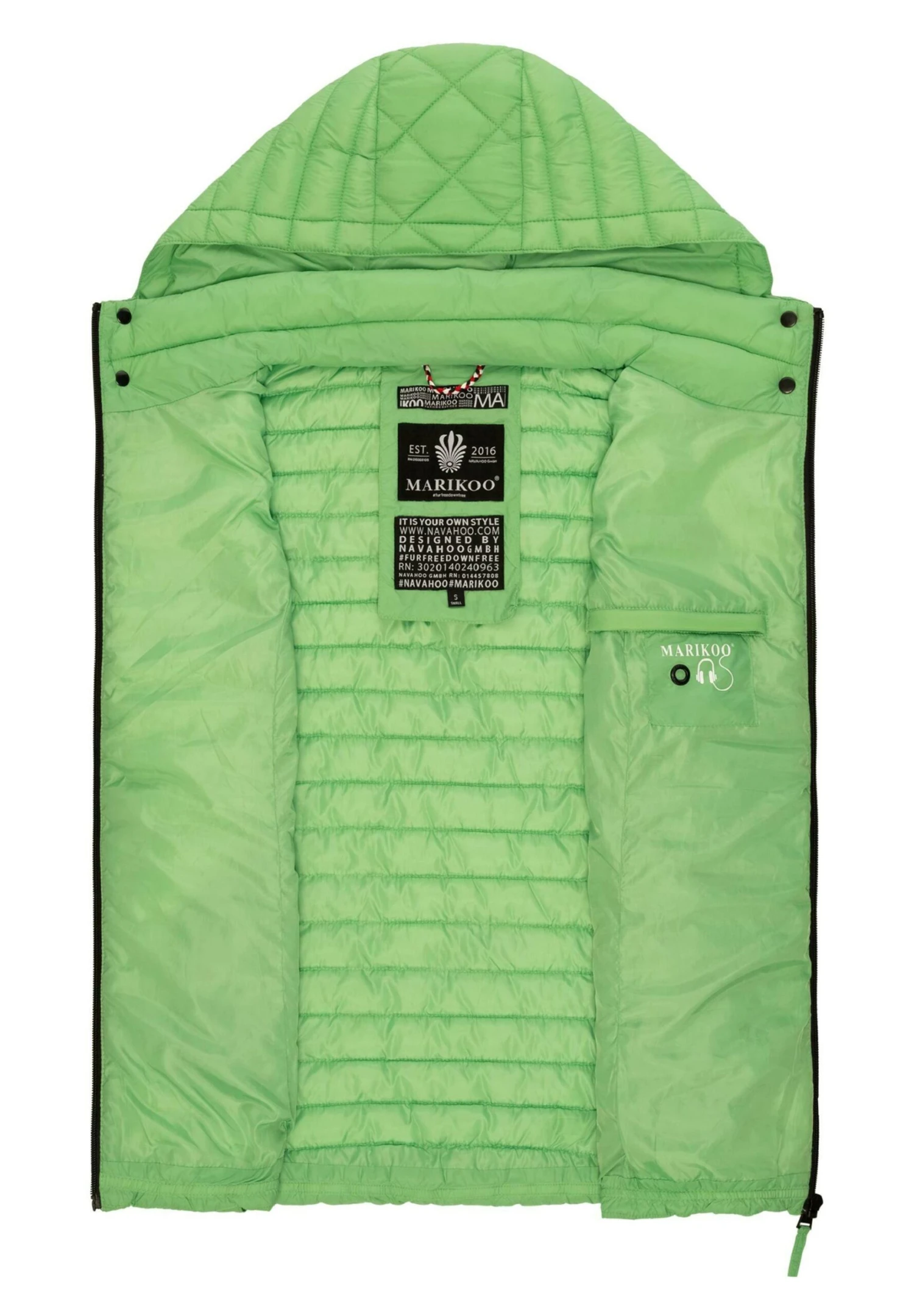 Marikoo HasenpfoteSmanicatoJade Green Donna Giacche E Blazer M5M21U01B-M13 7 Marikoo HasenpfoteSmanicatoJade Green Donna Giacche E Blazer M5M21U01B-M13 - immagine 7