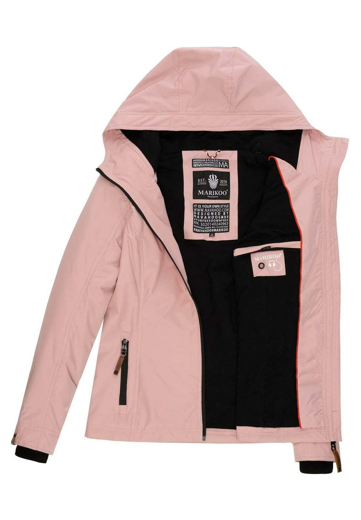 Marikoo BrombeereGiacca OutdoorPowder Rose Donna Giacche E Blazer M5M21U010-J11 11 Marikoo BrombeereGiacca OutdoorPowder Rose Donna Giacche E Blazer M5M21U010-J11 - immagine 11