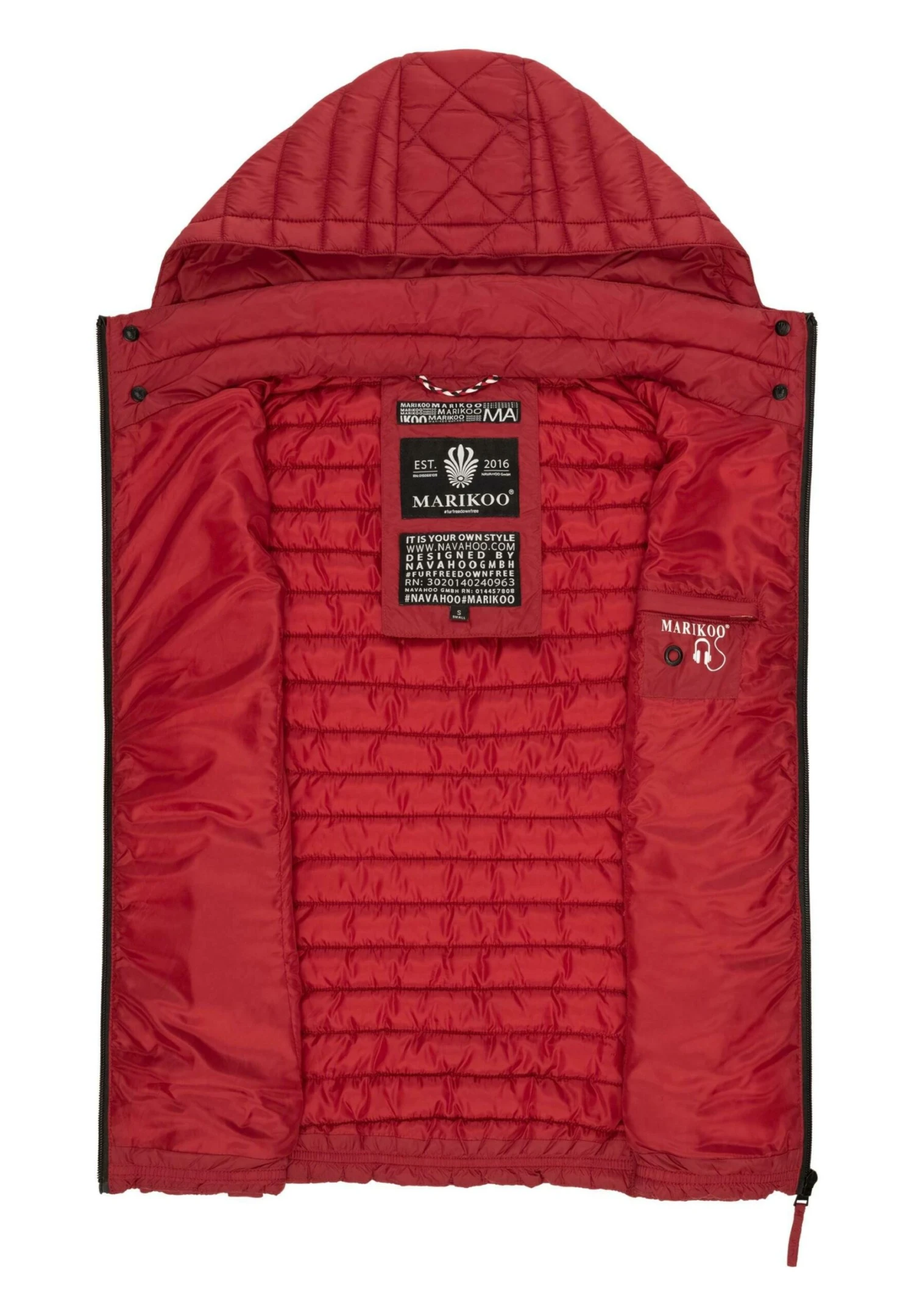 Marikoo HasenpfoteSmanicatoDark Red Donna Giacche E Blazer M5M21U01B-G13 4 Marikoo HasenpfoteSmanicatoDark Red Donna Giacche E Blazer M5M21U01B-G13 - immagine 4