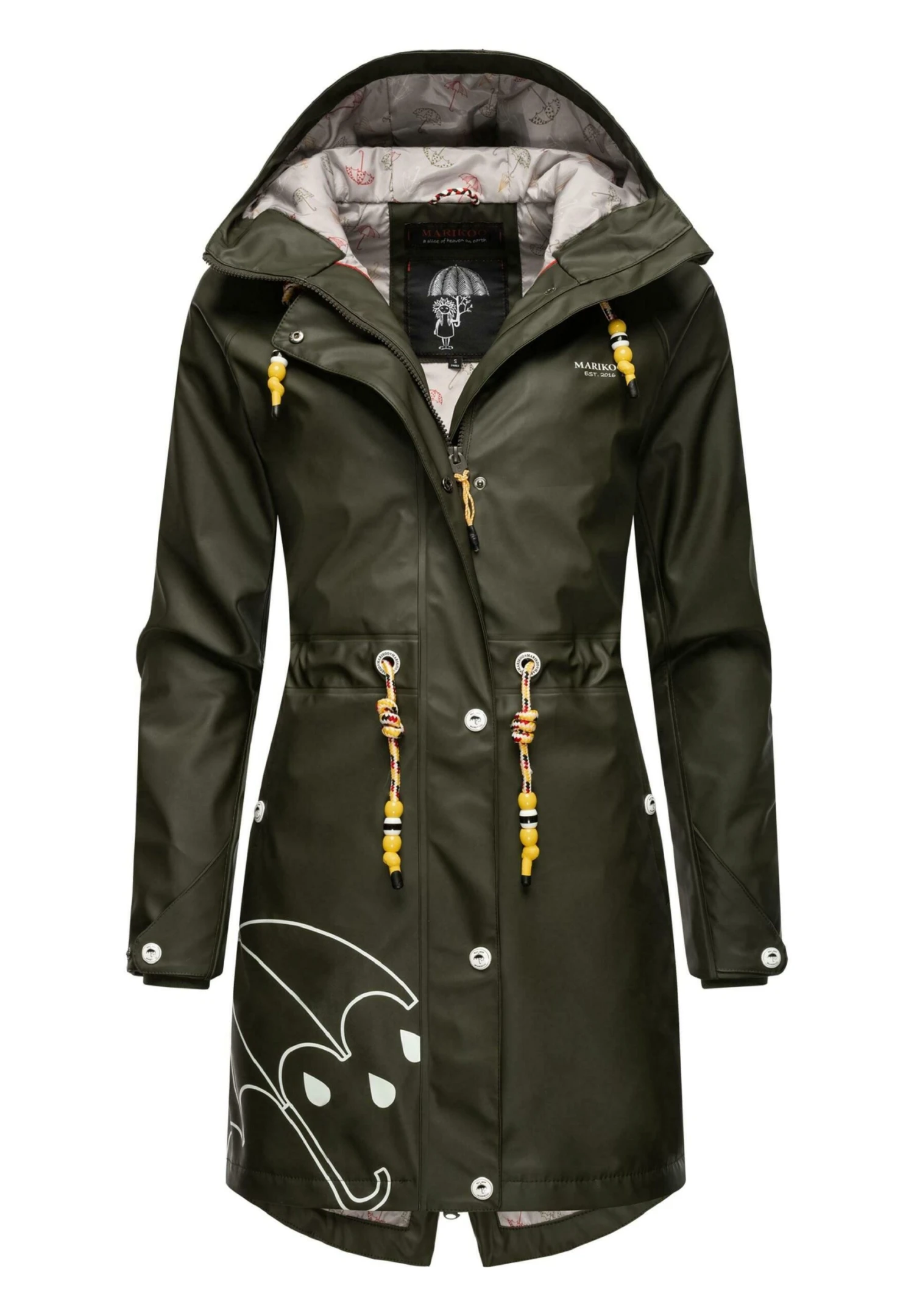 Marikoo Dancing Umbrella - Impermeabile - Dark Olive 5 Marikoo Dancing Umbrella - Impermeabile - Dark Olive - immagine 5