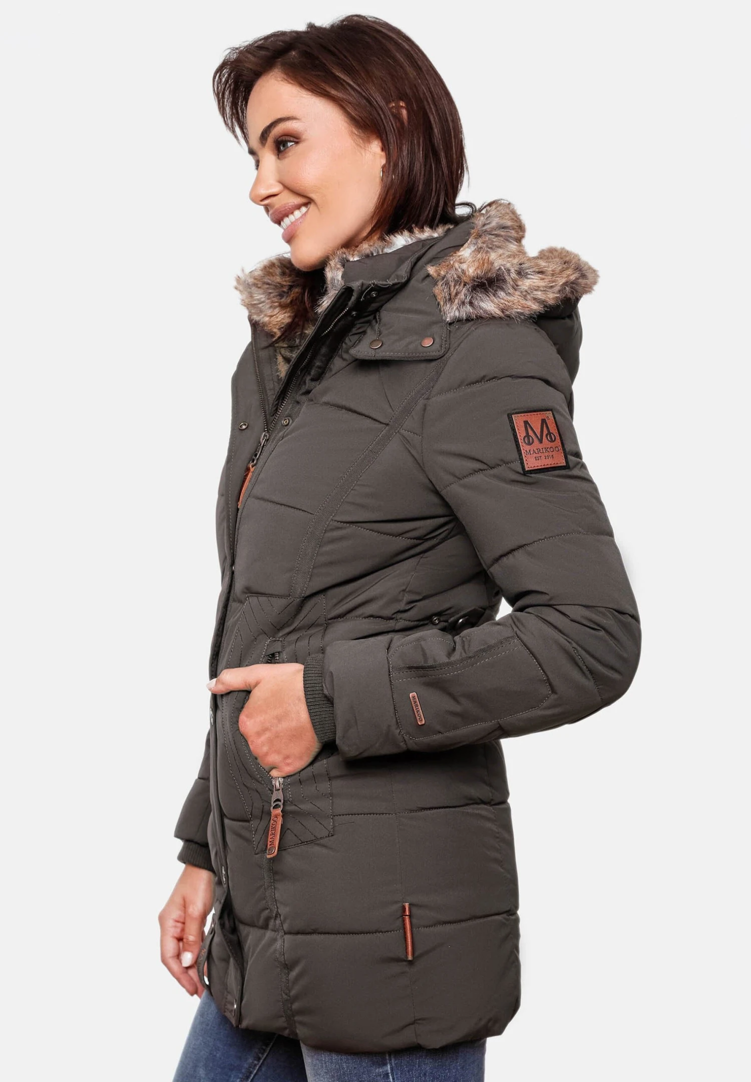 Marikoo Lieblings - Cappotto Invernale - Anthracite 4 Marikoo Lieblings - Cappotto Invernale - Anthracite - immagine 4