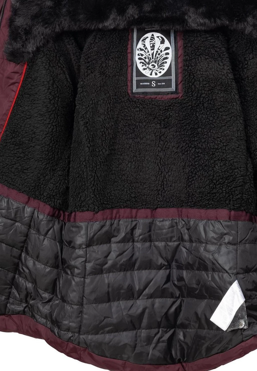 Marikoo LotusblüteGiacca InvernaleWinered Donna Giacche E Blazer M5M21G002-I11 5 Marikoo LotusblüteGiacca InvernaleWinered Donna Giacche E Blazer M5M21G002-I11 - immagine 5