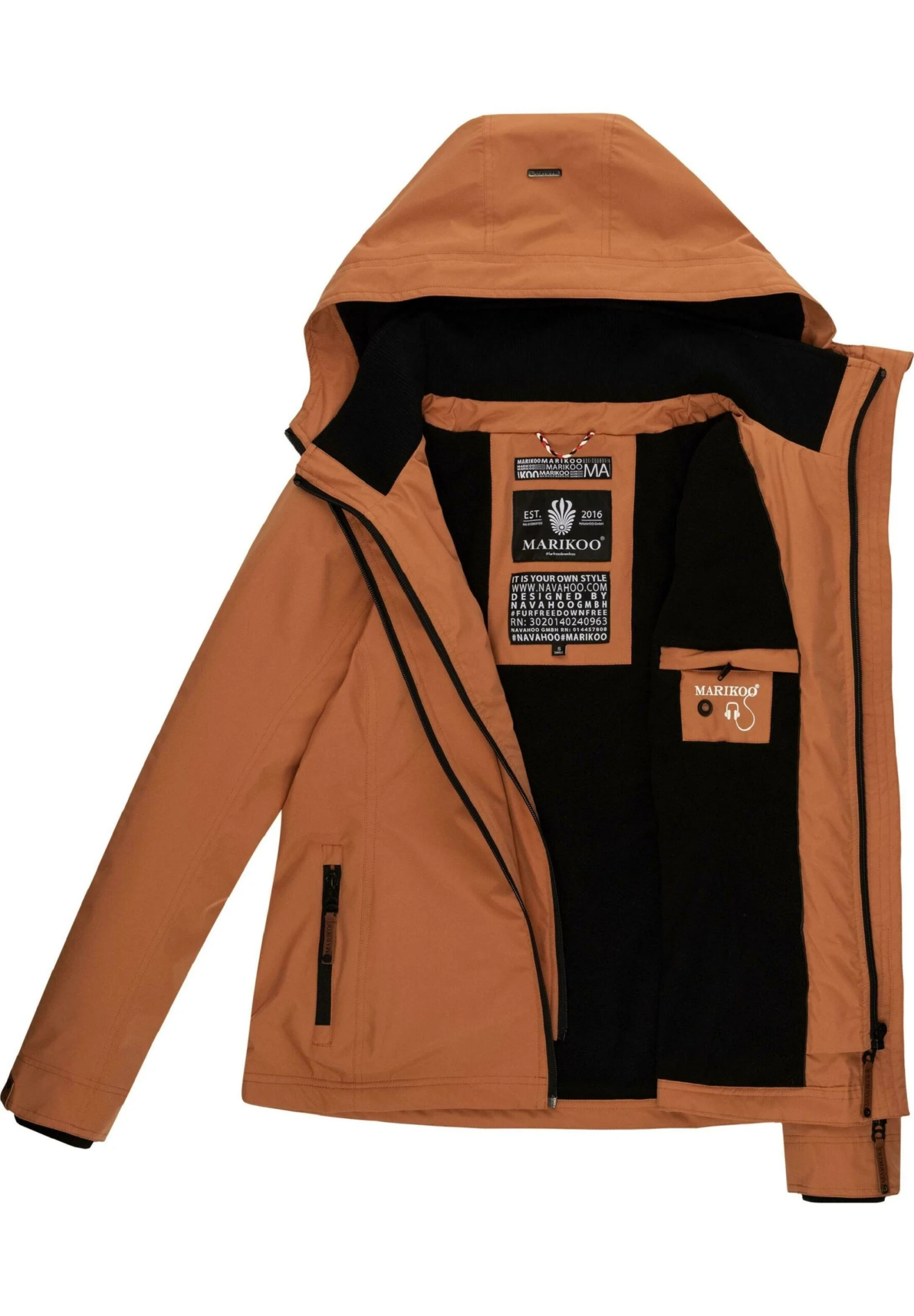 Marikoo ErdbeereGiacca OutdoorRusty Cinnamon Donna Giacche E Blazer M5M21G009-O12 4 Marikoo ErdbeereGiacca OutdoorRusty Cinnamon Donna Giacche E Blazer M5M21G009-O12 - immagine 4